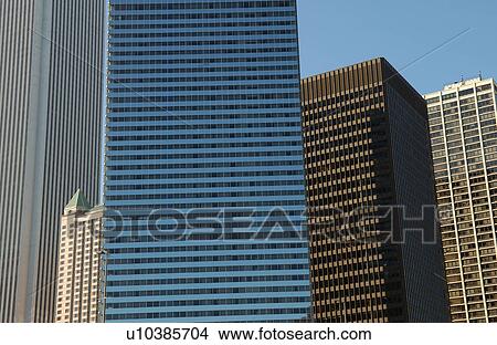 Picture - High rise buildings in Chicago. Fotosearch