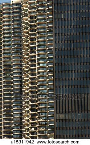 Stock Image - Marina City in Chicago. Fotosearch
