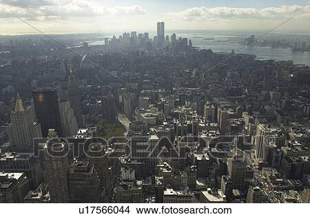 Picture - Manhattan Aerial Views, New York City. Fotosearch