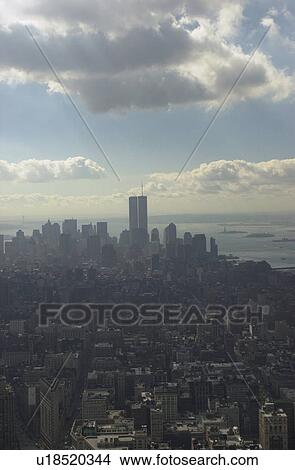 Picture - Manhattan Aerial Views, New York City. Fotosearch