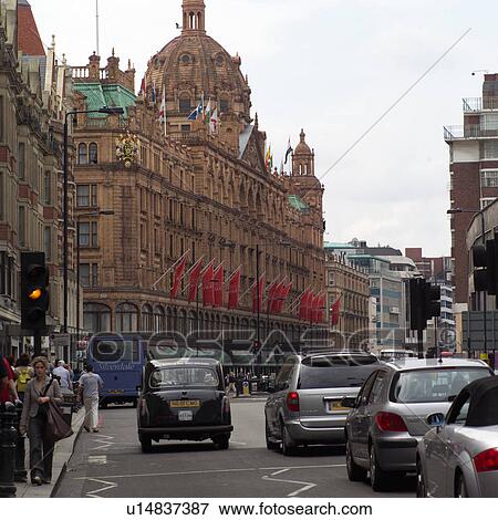 Stock Photo - Traffic on the street in London, England. Fotosearch