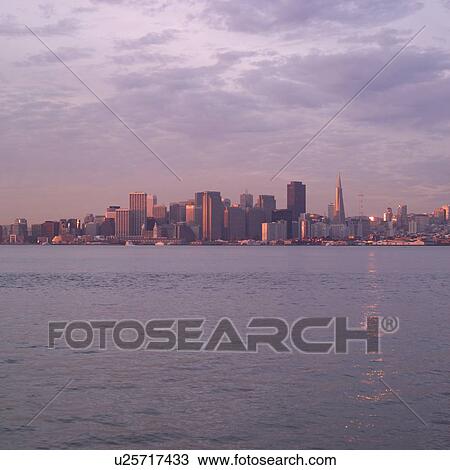 Stock Image - View of San Francisco Across Water. Fotosearch