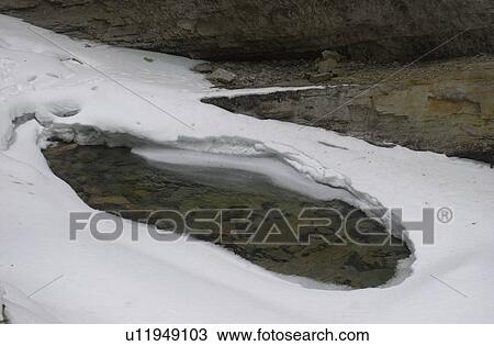 Stock Image - Johnson Canyon - Banff, Alberta, Canada. Fotosearch