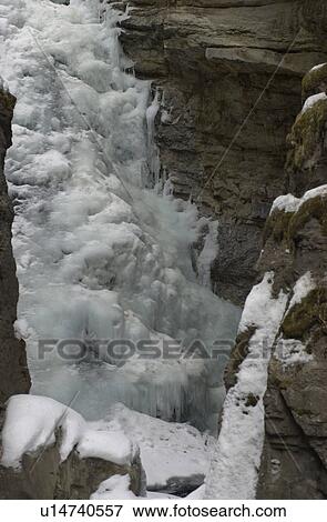 Stock Photo - Johnson Canyon - Banff, Alberta, Canada. Fotosearch
