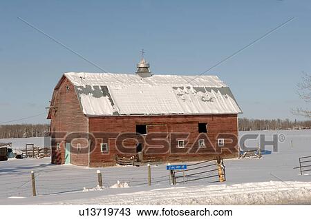 Snow Covered Derelict Barn View Large Photo Image Stock Image - Snow Covered Derelict Barn. Fotosearch