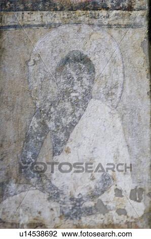 Fresco of Buddha on the wall of a cave, Ajanta, Maharashtra, India View Large Photo Image Stock Image - Fresco of Buddha on the wall of a cave, Ajanta, Maharashtra, India. Fotosearch