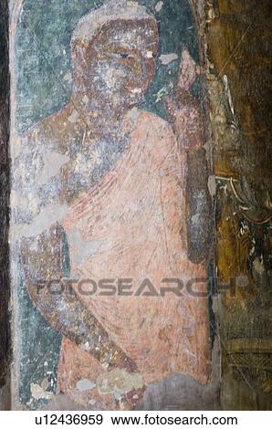 Fresco of Buddha on the wall of a cave, Ajanta, Maharashtra, India View Large Photo Image Stock Photo - Fresco of Buddha on the wall of a cave, Ajanta, Maharashtra, India. Fotosearch