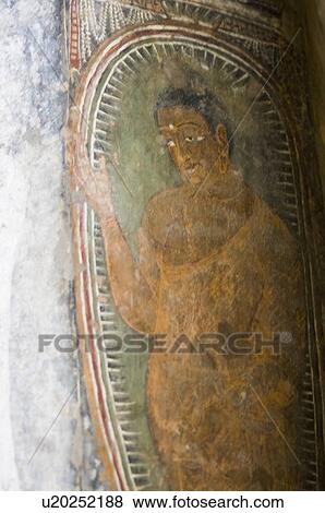 Fresco of Buddha on the wall of a cave, Ajanta, Maharashtra, India View Large Photo Image Stock Photo - Fresco of Buddha on the wall of a cave, Ajanta, Maharashtra, India. Fotosearch