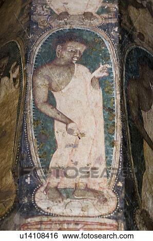Fresco of Buddha on the wall of a cave, Ajanta, Maharashtra, India View Large Photo Image Stock Photograph - Fresco of Buddha on the wall of a cave, Ajanta, Maharashtra, India. Fotosearch