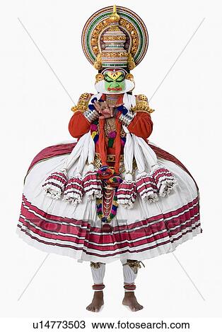 Close-up of a Kathakali dance performer View Large Photo Image Stock Image - Close-up of a Kathakali dance performer. Fotosearch
