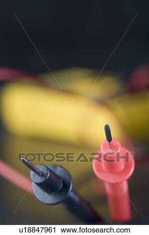 Stock Image - Close-up of a voltage meter. Fotosearch