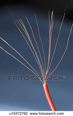 Stock Image - Close-up of a wire. Fotosearch