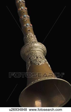 Close-up of a clarinet View Large Photo Image Stock Photo - Close-up of a clarinet. Fotosearch
