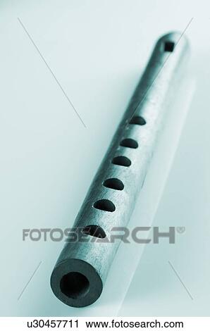 Stock Image - Close-up of a flute. Fotosearch