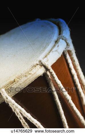 Stock Photo - Close-up of a monkey drum. Fotosearch