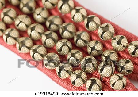 Close-up of a pair of ghungroo View Large Photo Image Stock Photo - Close-up of a pair of ghungroo. Fotosearch