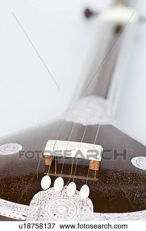 Stock Photo - Close-up of a sitar. Fotosearch