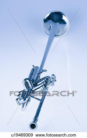 Close-up of a trumpet View Large Photo Image Stock Photo - Close-up of a trumpet. Fotosearch