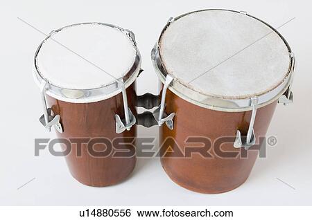 Stock Photograph - Close-up of conga drums. Fotosearch