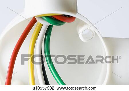 Close-up of unfinished electrical wiring View Large Photo Image Stock Image - Close-up of unfinished electrical wiring. Fotosearch