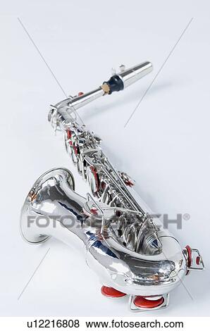 Close-up of a saxophone View Large Photo Image Stock Photo - Close-up of a saxophone. Fotosearch
