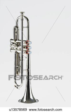 Close-up of a trumpet View Large Photo Image Stock Photo - Close-up of a trumpet. Fotosearch