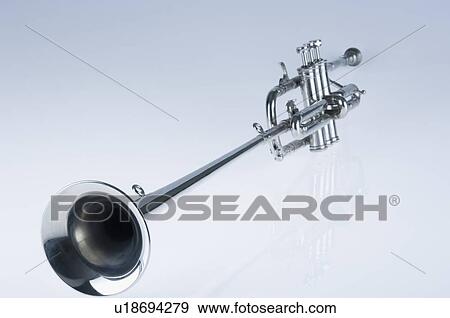 Stock Photo - Close-up of a trumpet. Fotosearch