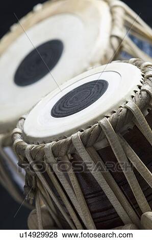 Close-up of two tablas View Large Photo Image Stock Photo - Close-up of two tablas. Fotosearch