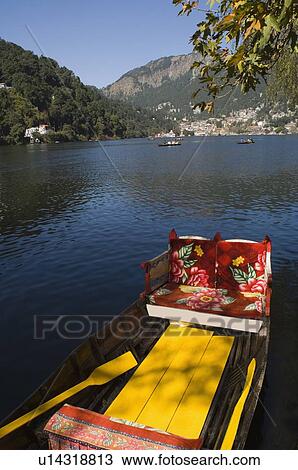 High angle view of a boat in a lake View Large Photo Image Stock Image - High angle view of a boat in a lake. Fotosearch