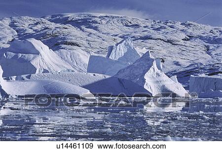 Hare fjord with its numerous icebergs. Scoresbysund, East Greenland View Large Photo Image Stock Photo - Hare fjord with its numerous icebergs. Scoresbysund, East Greenland. Fotosearch