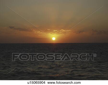 Sunrise over the Red Sea. Egypt. View Large Photo Image Picture - Sunrise over the Red Sea. Egypt.. Fotosearch
