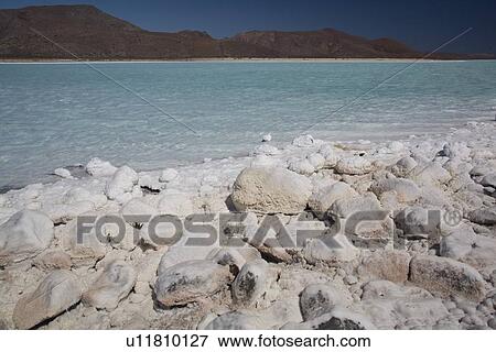 The abandoned and derelict salt mine at Salinas Bay on Isla del Carmen in the Guilf of California (Sea of Cortez), Baja California, Mexico. View Large Photo Image Stock Photo - The abandoned and derelict salt mine at Salinas Bay on Isla del Carmen in the Guilf of California (Sea of Cortez), Baja California, Mexico.. Fotosearch