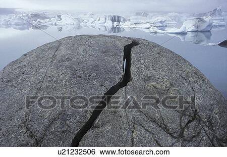 Frost weathered rock nearby the glacier lagune, Southern Iceland, Northern Europe View Large Photo Image Stock Photograph - Frost weathered rock nearby the glacier lagune, Southern Iceland, Northern Europe. Fotosearch