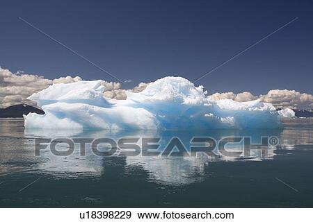 Stock Photo - Icebergs calved from the LeConte Glacier just outside Petersburg, Southeast Alaska, USA. Pacific Ocean.. Fotosearch