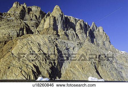 Rockwalls in ÿ-Fjord. Scoresbysund, East Greenland View Large Photo Image Stock Photograph - Rockwalls in ÿ-Fjord. Scoresbysund, East Greenland. Fotosearch