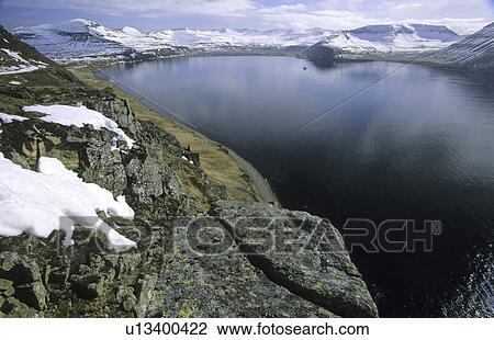 View from Hornbjarg towards Hornvik Bay. Northern Iceland. View Large Photo Image Stock Image - View from Hornbjarg towards Hornvik Bay. Northern Iceland.. Fotosearch