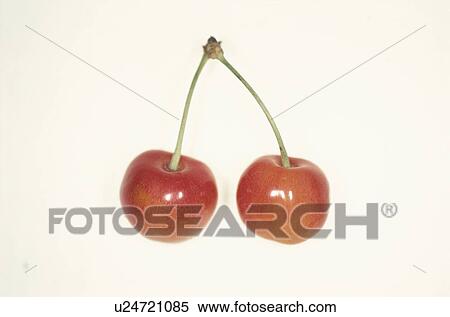 Stock Photography - Two Cherries. Fotosearch
