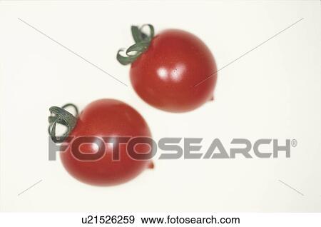 Two Cherry Tomatoes View Large Photo Image Stock Photo - Two Cherry Tomatoes. Fotosearch
