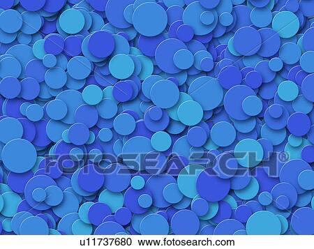 Stock Image - Blue Circles. Fotosearch