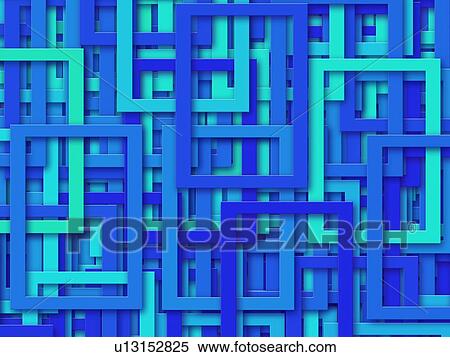 Stock Photography - Blue Rectangles. Fotosearch