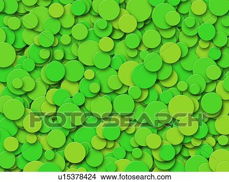 Picture - Green Circles. Fotosearch