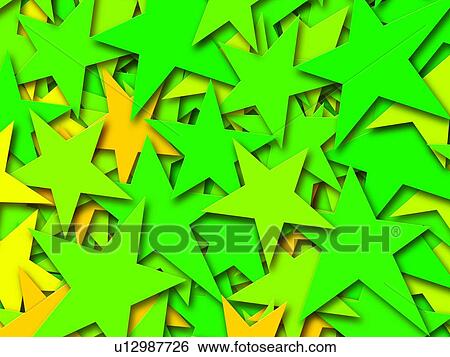 Green Stars View Large Photo Image Stock Photograph - Green Stars. Fotosearch