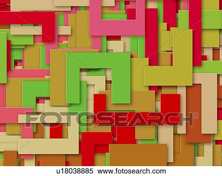 Stock Photography - Multi-Colored Abstract Shapes. Fotosearch