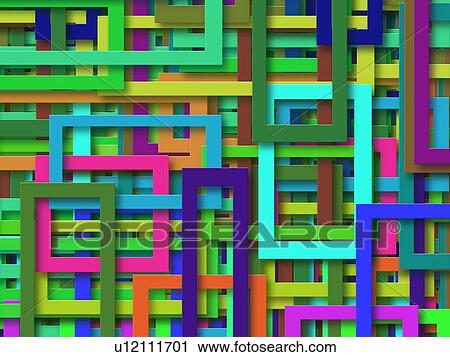 Stock Image - Multi-Colored Rectangles. Fotosearch