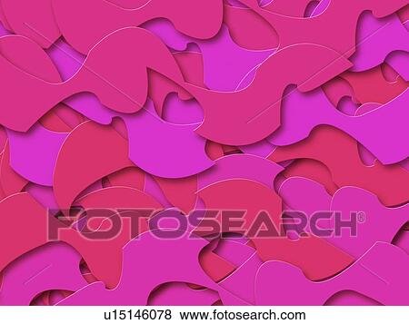 Stock Photo - Pink Abstract Shapes. Fotosearch