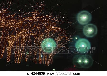 Christmas Illuminations View Large Photo Image Stock Photo - Christmas Illuminations. Fotosearch