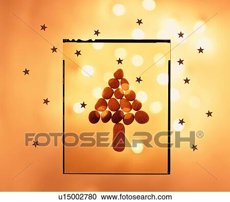 Stock Image - Slide Of Stone Christmas Tree. Fotosearch