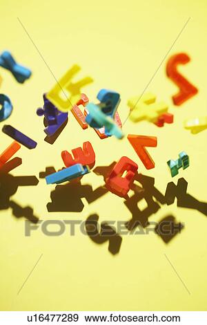 Stock Photo - Colorful Letters in Air. Fotosearch