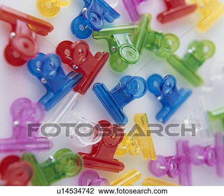 Multi-Colored Bulldog Clips View Large Photo Image Stock Image - Multi-Colored Bulldog Clips. Fotosearch