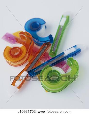 Stock Image - Multi-Colored Stationary. Fotosearch